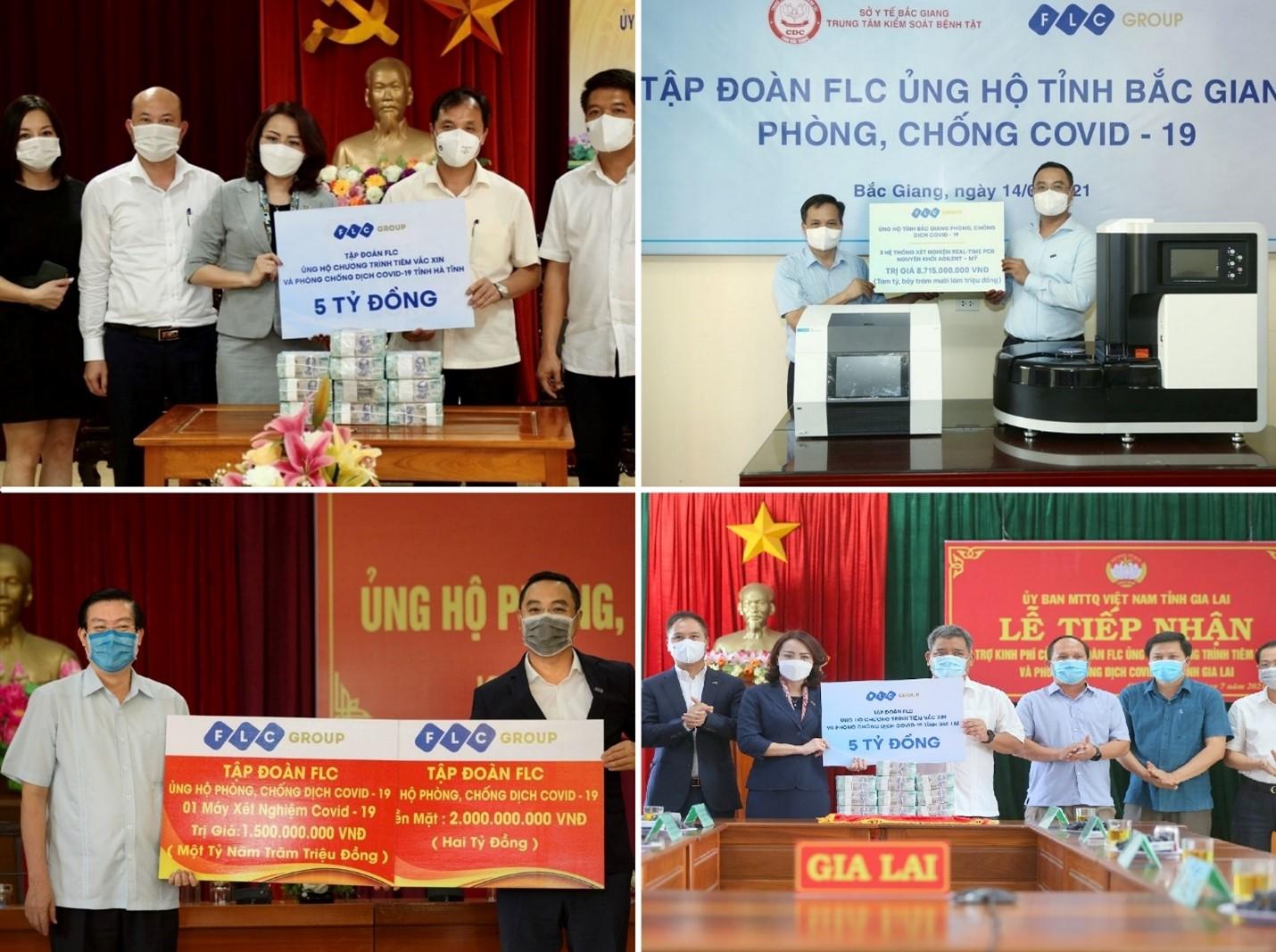 Bản đồ chống dịch của FLC đ&atilde; đi qua h&agrave;ng loạt tỉnh th&agrave;nh từ Bắc v&agrave;o Nam như H&agrave; Nội, H&agrave; Tĩnh, Ph&uacute; Thọ, Bắc Giang, Vĩnh Ph&uacute;c, Quảng Ninh, Thanh Ho&aacute; cho đến Quảng B&igrave;nh, Gia Lai, Bạc Li&ecirc;u, Hồ Ch&iacute; Minh, Ninh Thuận&hellip;