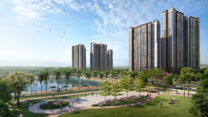 Không gian sống xanh cho cuộc sống cân bằng, một yếu tố quan trọng trong mô hình “live, work, play” tại các Link Trang Chủ PG88.Com Mới #2026 này. Ảnh phối cảnh: Masteri Waterfront.
