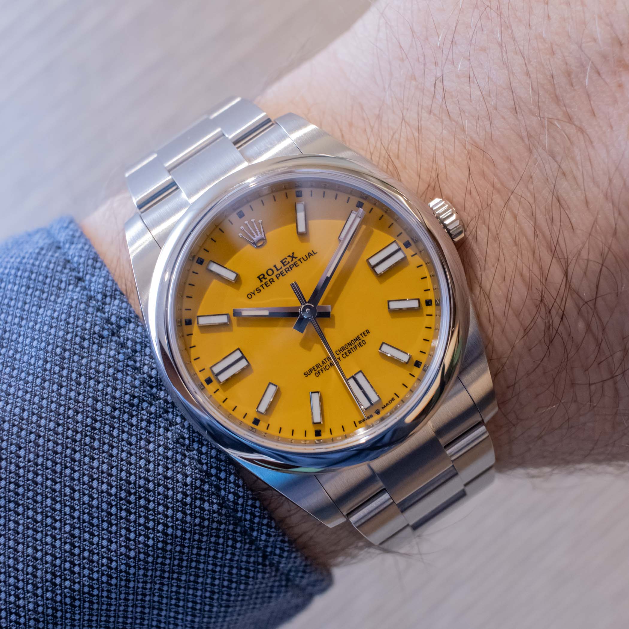 Mẫu đồng hồ Ref. 124300 Oyster Perpetual 41mm hiện đang được b&aacute;n 6.150 USD tại thị trường Mỹ.