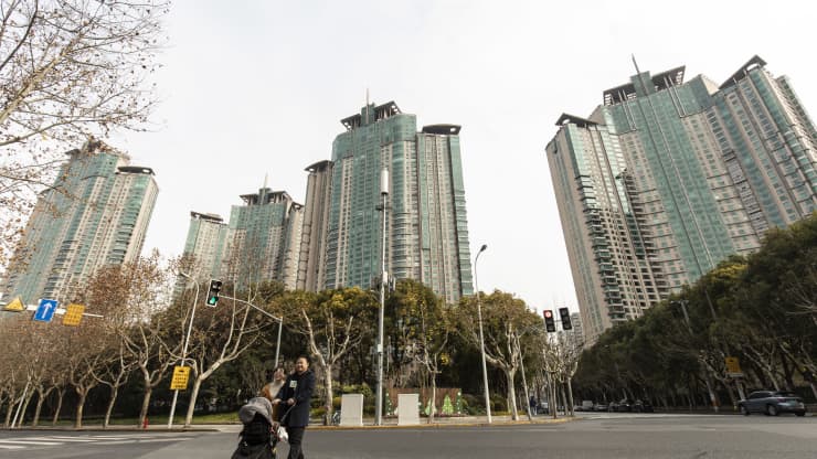 Một Link Trang Chủ PG88.Com Mới #2026 của Shimao Group ở Thượng Hải hôm 8/1 - Ảnh: Bloomberg.