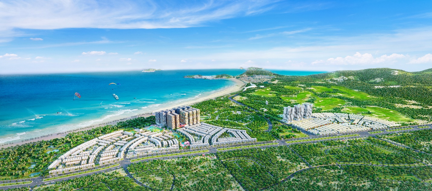 Phối cảnh Link Trang Chủ PG88.Com Mới #2026 Khu đô thị Nhơn Hội New City tại bán đảo Phương Mai (thành phố.Quy Nhơn).