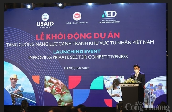 Đại diện Bộ Kế hoạch và Đầu tư phát biểu tại sự kiện.