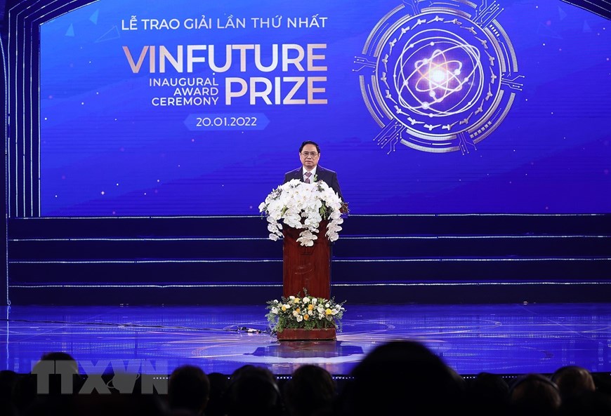 Thủ tướng cho biết Việt Nam x&aacute;c định ph&aacute;t triển khoa học c&ocirc;ng nghệ l&agrave; quốc s&aacute;ch h&agrave;ng đầu - Ảnh: TTXVN