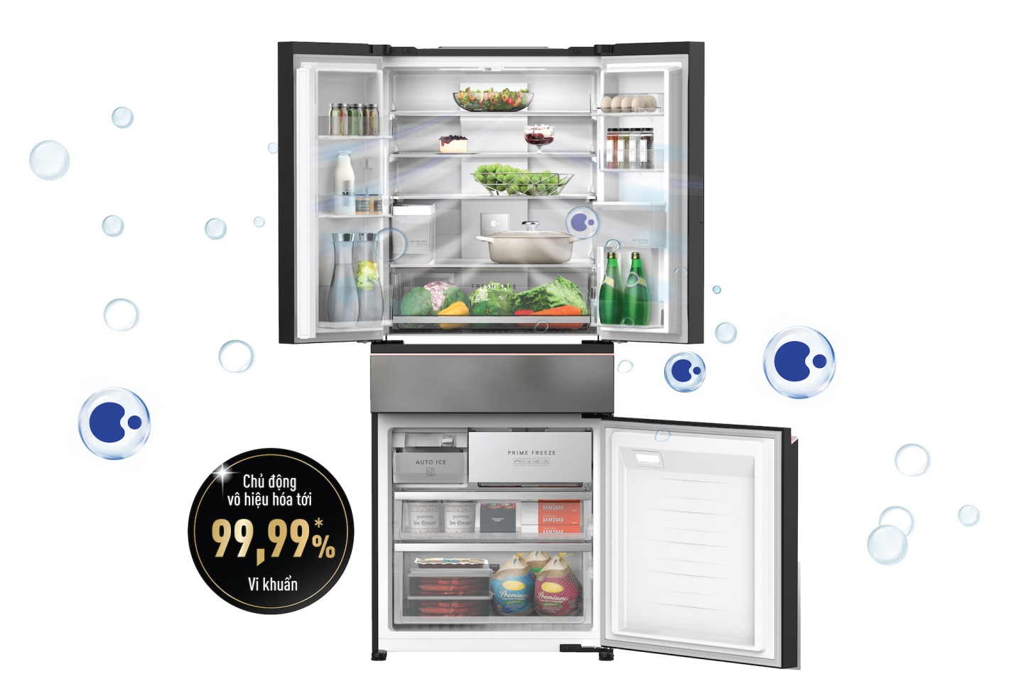 Nanoe&trade; X l&agrave; giải ph&aacute;p tuyệt vời để bảo vệ sức khỏe, an t&acirc;m thưởng thức c&aacute;c loại rau củ quả tươi ngon, an to&agrave;n.