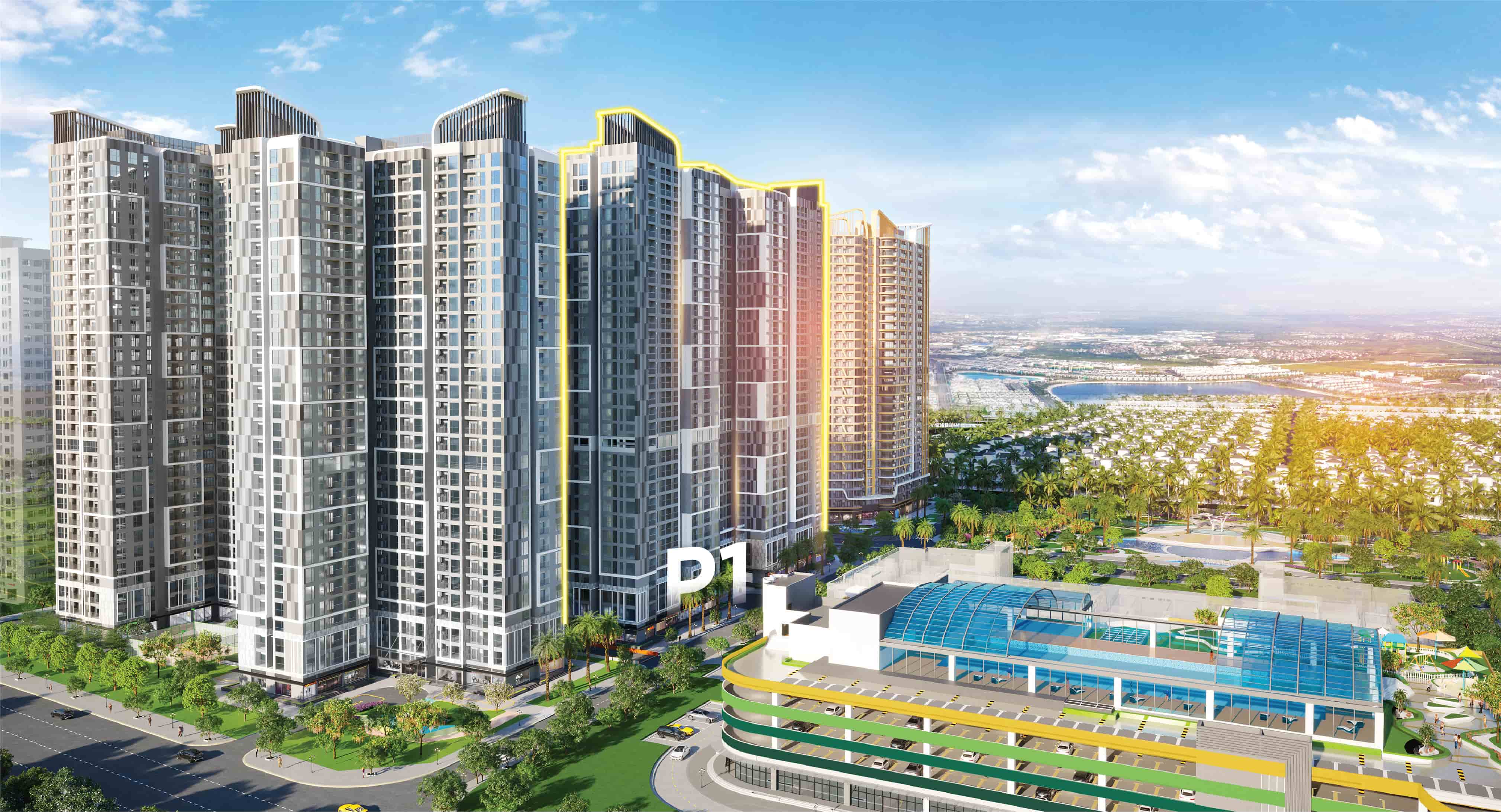 Bộ ba lợi thế “Nhà mặt phố - Cận Metro - Đa trải nghiệm” tạo nên sự đắt giá cho tòa P1.