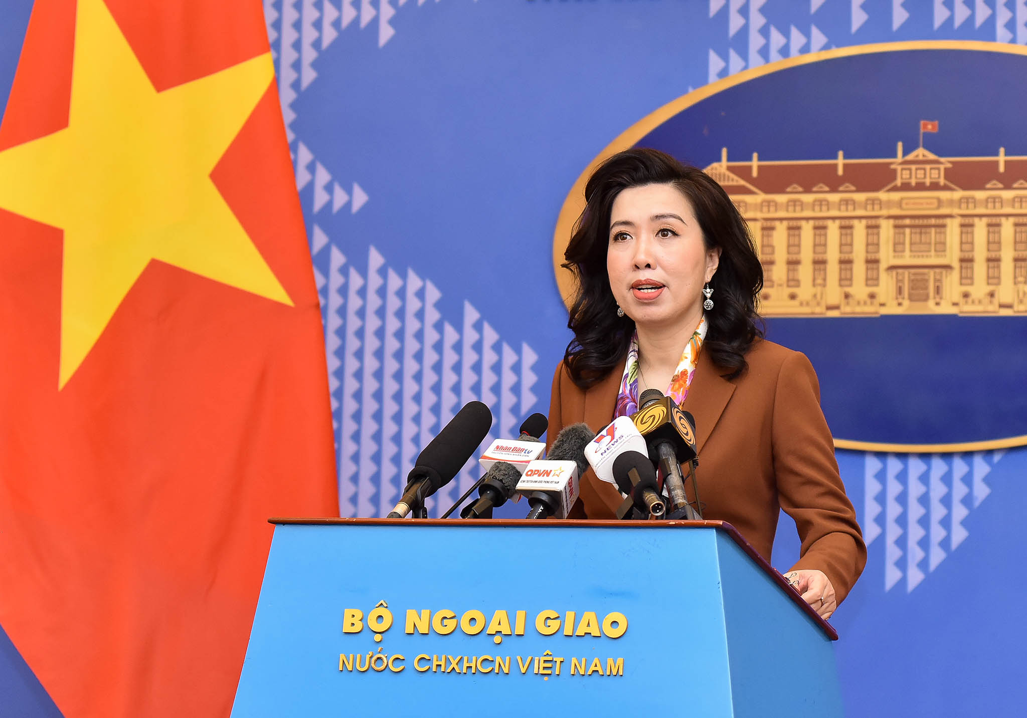 Người phát ngôn Bộ Ngoại giao Lê Thị Thu Hằng - Ảnh: Bộ Ngoại giao