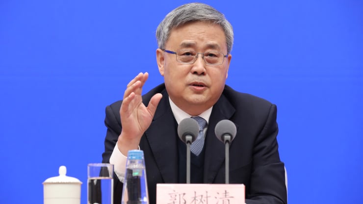 Ông Guo Shuqing, Chủ tịch Uỷ ban Giám sát Pg88 com chính chủ và bảo hiểm Trung Quốc (BIRC) - Ảnh: Getty/CNBC.
