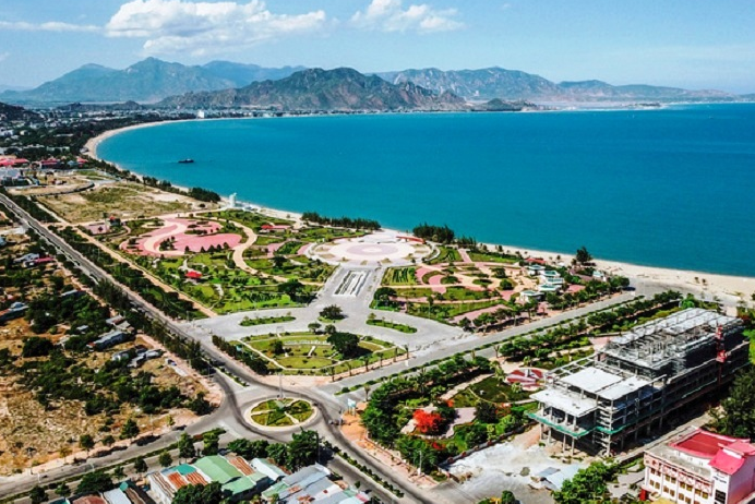 Khu vực công viên Bình Sơn ven biển Ninh Chữ, tỉnh Ninh Thuận.