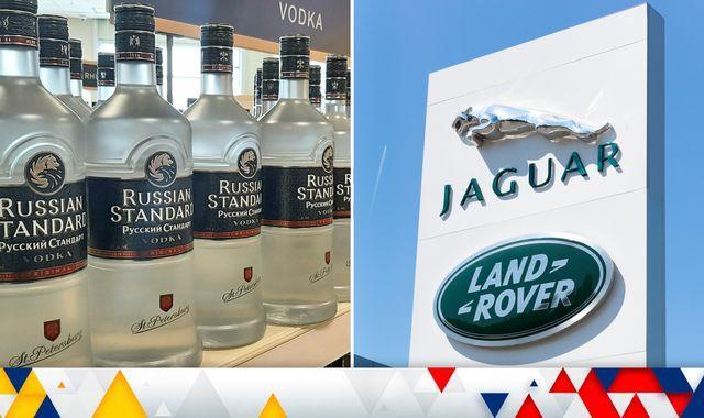 Rượu vodka nằm trong nhóm mặt hàng bị tăng thuế khi nhập khẩu vào Anh. Trong khi đó, xe sang hiệu Jaguar của Anh sẽ bị cấm Pg88 com chính chủ sang Nga - Ảnh: Sky News