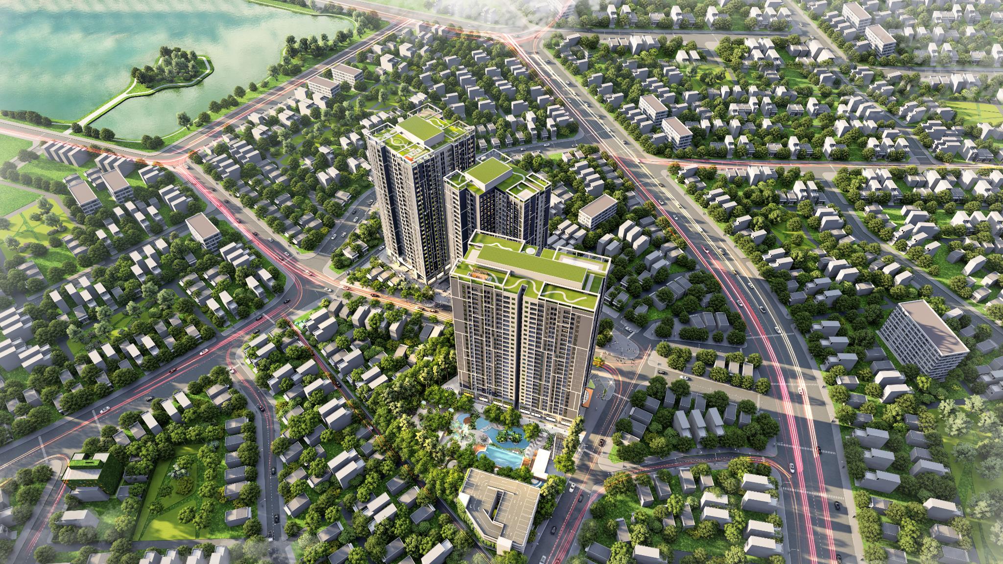 Kết nối đa điểm, cư d&acirc;n Feliz Homes 3km dễ d&agrave;ng tiếp cận với 35 trường học, 10 chợ trung t&acirc;m, 9 bệnh viện, 6 hồ điều h&ograve;a, 5 c&ocirc;ng vi&ecirc;n trong b&aacute;n k&iacute;nh 3km.