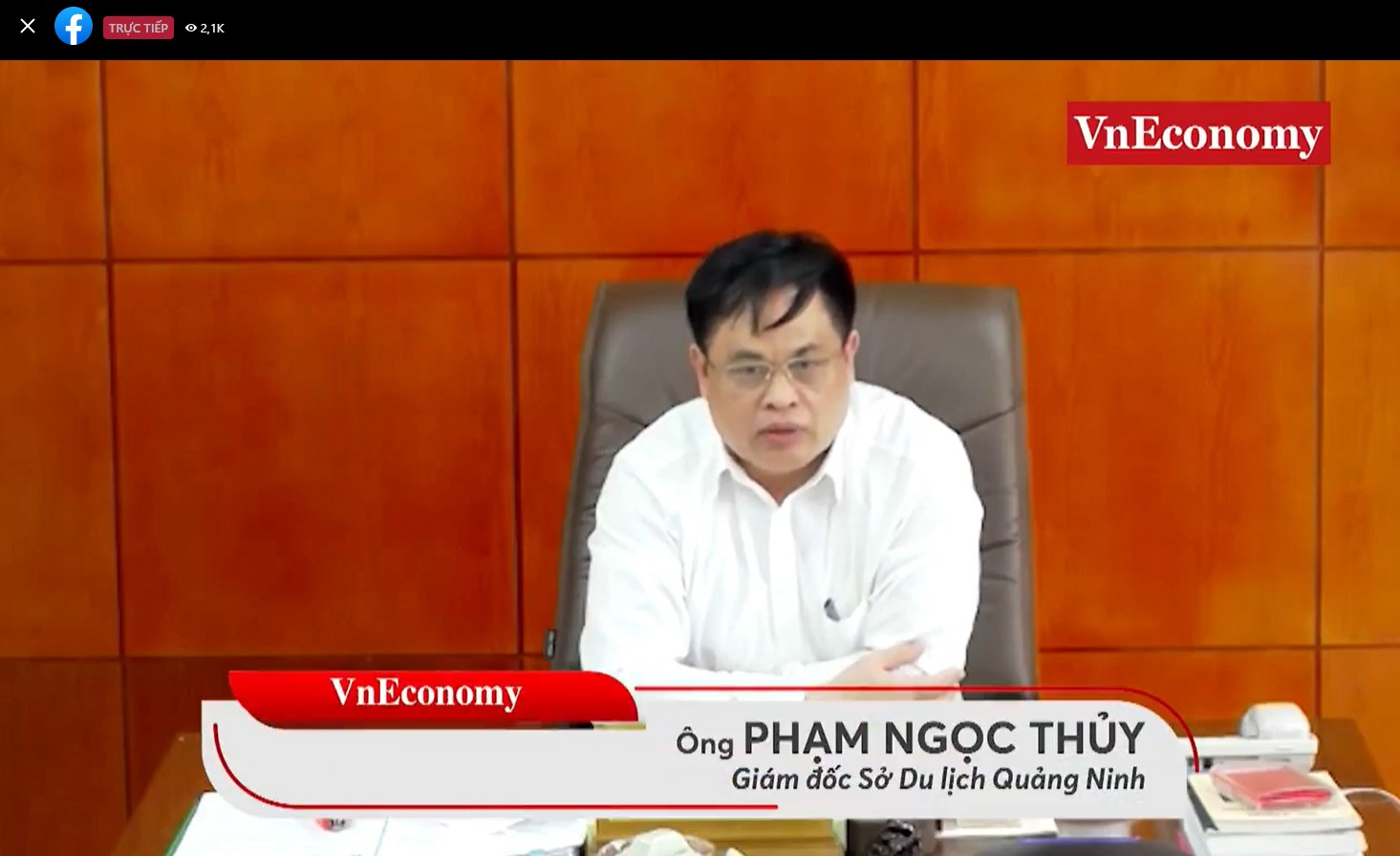 &Ocirc;ng Phạm Ngọc Thủy, Gi&aacute;m đốc Sở Du lịch Quảng Ninh&nbsp;tại Đối thoại chuy&ecirc;n đề ng&agrave;y 20/3 - Ảnh Chu Xu&acirc;n Khoa.
