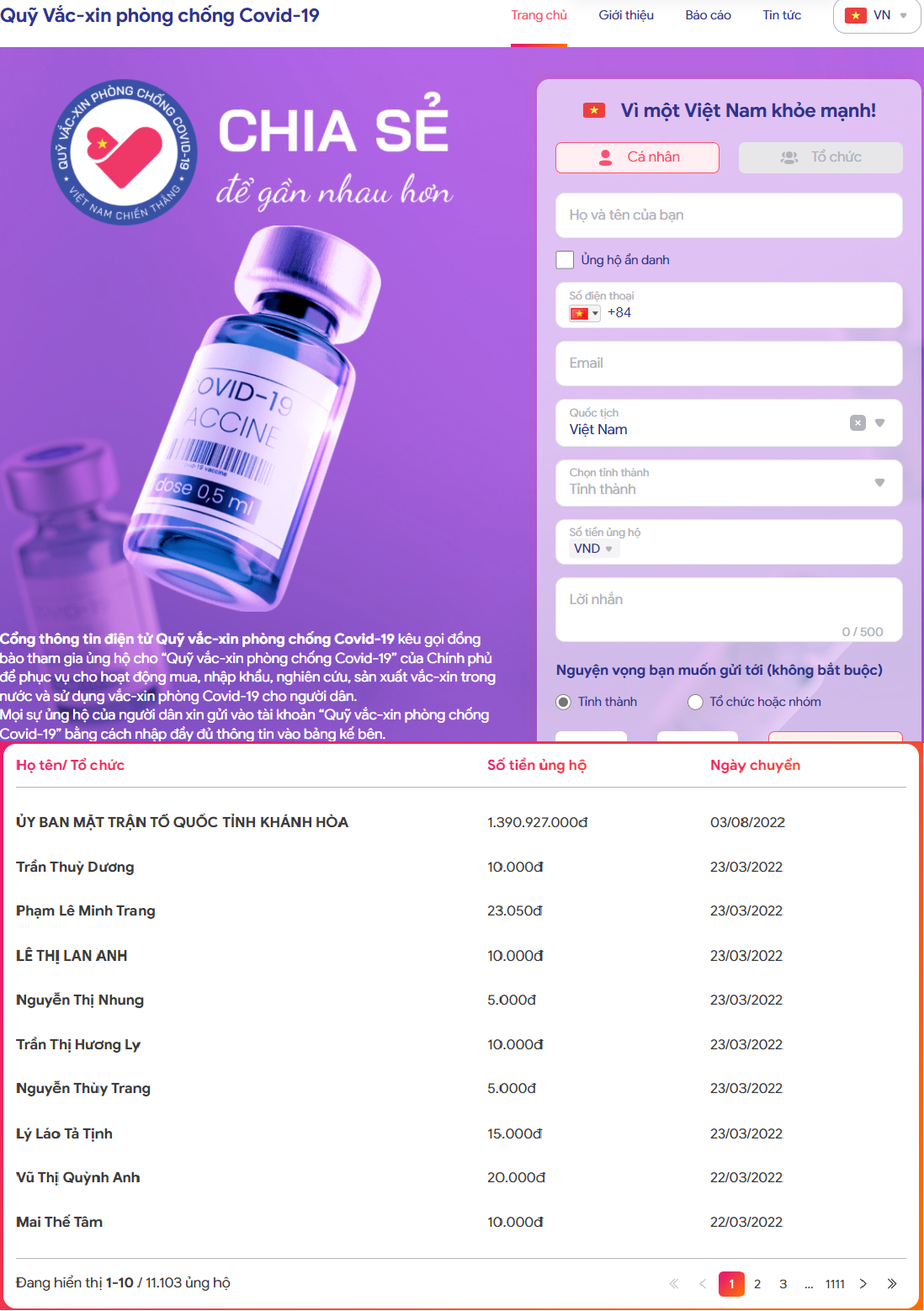 Bộ Pg88hi tỷ lệ thưởng hấp dẫn nhận bàn giao Cổng thông tin điện tử Quỹ Vaccine phòng Covid-19