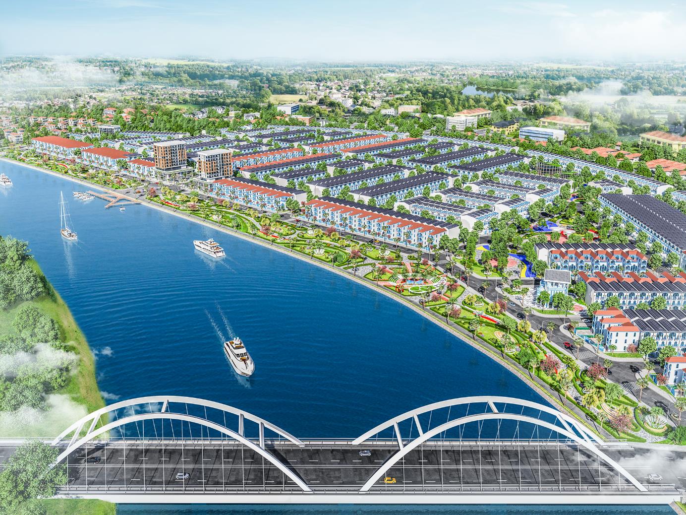 Link Trang Chủ PG88.Com Mới #2026 khu đô thị Mallorca River City nằm sát cầu Bãi Rồng 2.