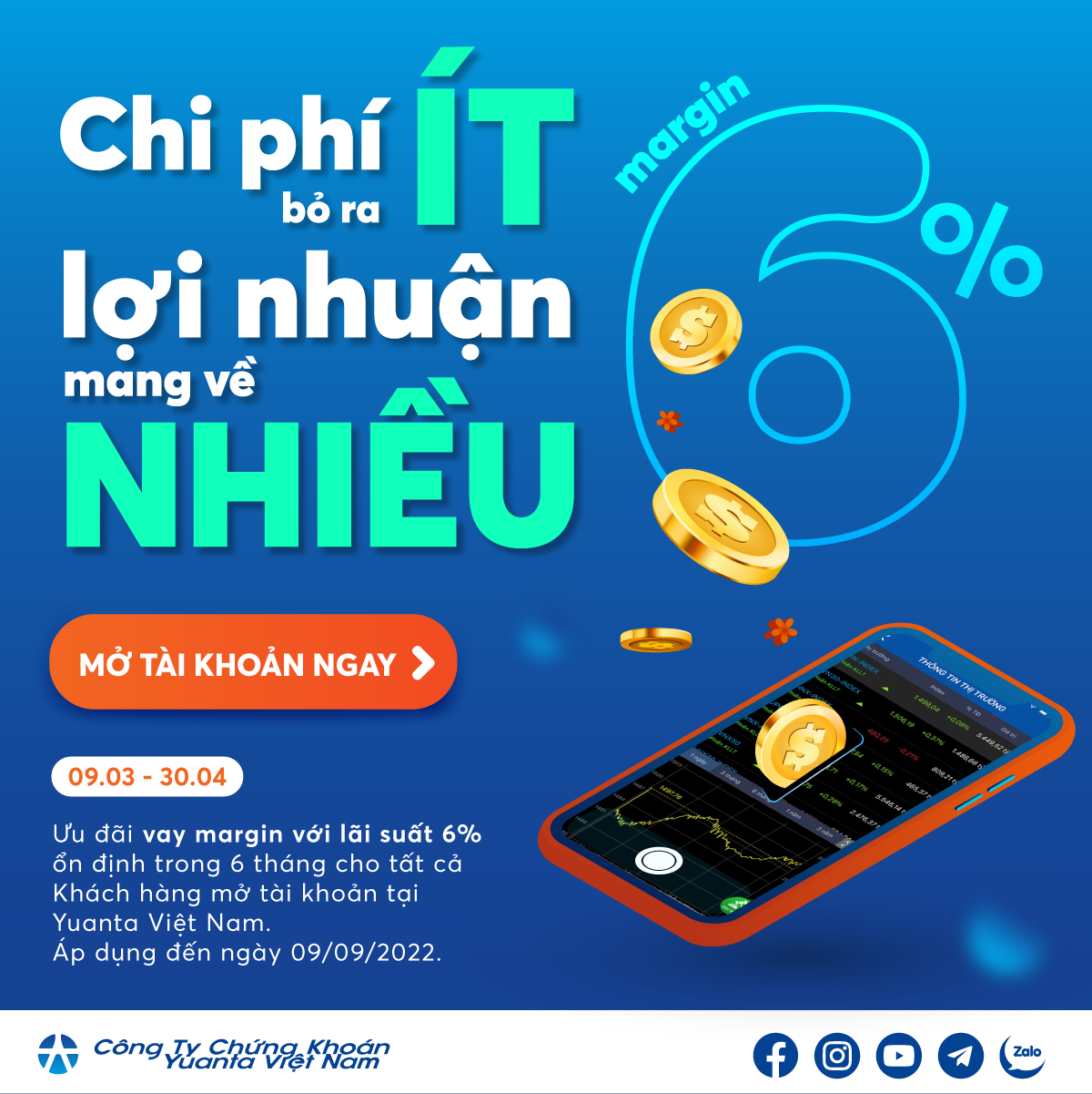 Nhiều nh&agrave; Pg88vn Trang Chủ Chính Thức mở t&agrave;i khoản tại YSVN trước 30/4 để tận dụng ưu đ&atilde;i l&atilde;i suất margin 6% đến 9/9/2022.