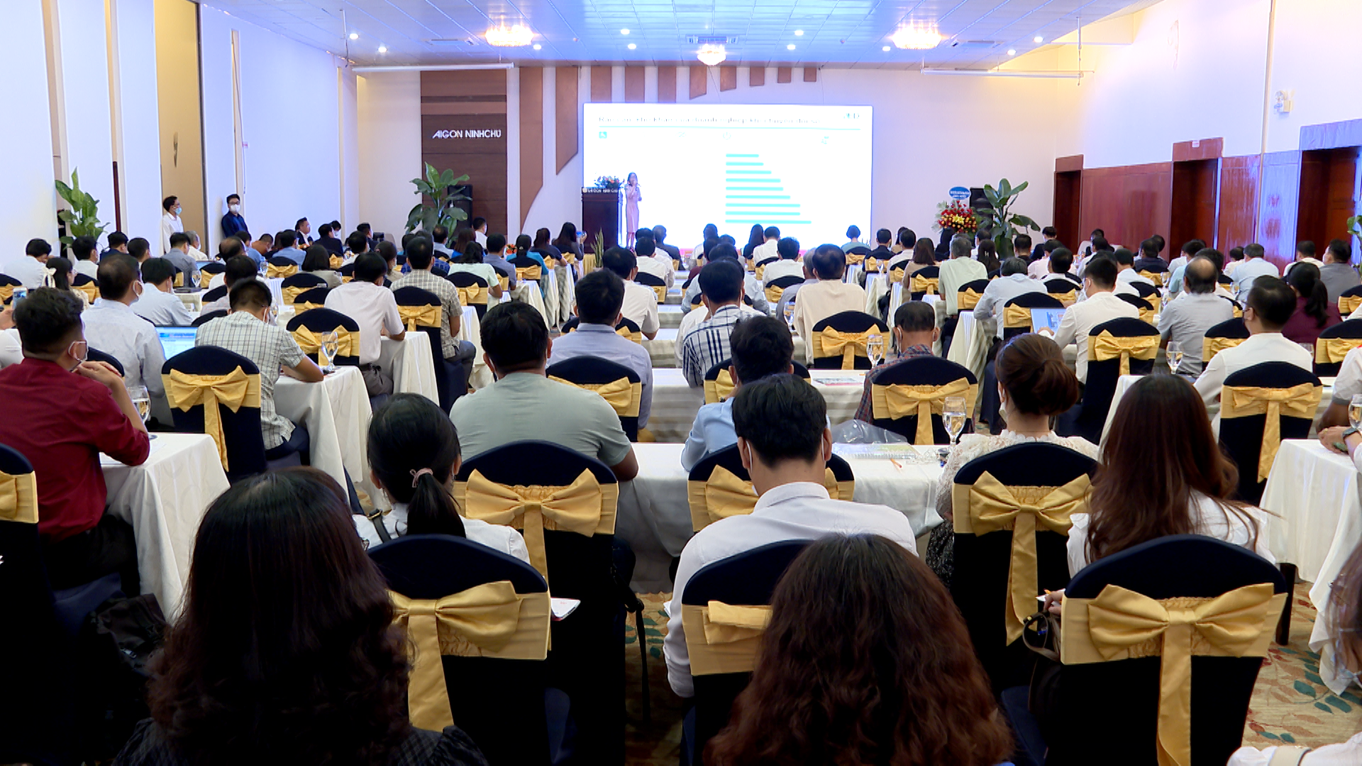 Toàn cảnh Hội nghị “Chuyển đổi số cho 6Pg88.con độc quyền mỗi ngày nhỏ và vừa tỉnh Ninh Thuận: Cơ hội, thách thức và Giải pháp”.