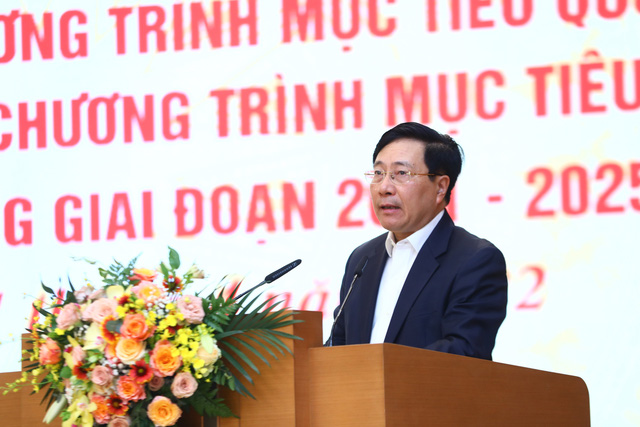 Ph&oacute; Thủ tướng Phạm B&igrave;nh Minh n&ecirc;u r&otilde; việc thực hiện c&aacute;c chương tr&igrave;nh mục ti&ecirc;u quốc gia phải bảo đảm kh&ocirc;ng tr&ugrave;ng lặp nhiệm vụ, sử dụng hiệu quả c&aacute;c nguồn lực, kh&ocirc;ng bỏ s&oacute;t c&aacute;c nh&oacute;m đối tượng cần hỗ trợ - Ảnh: VGP