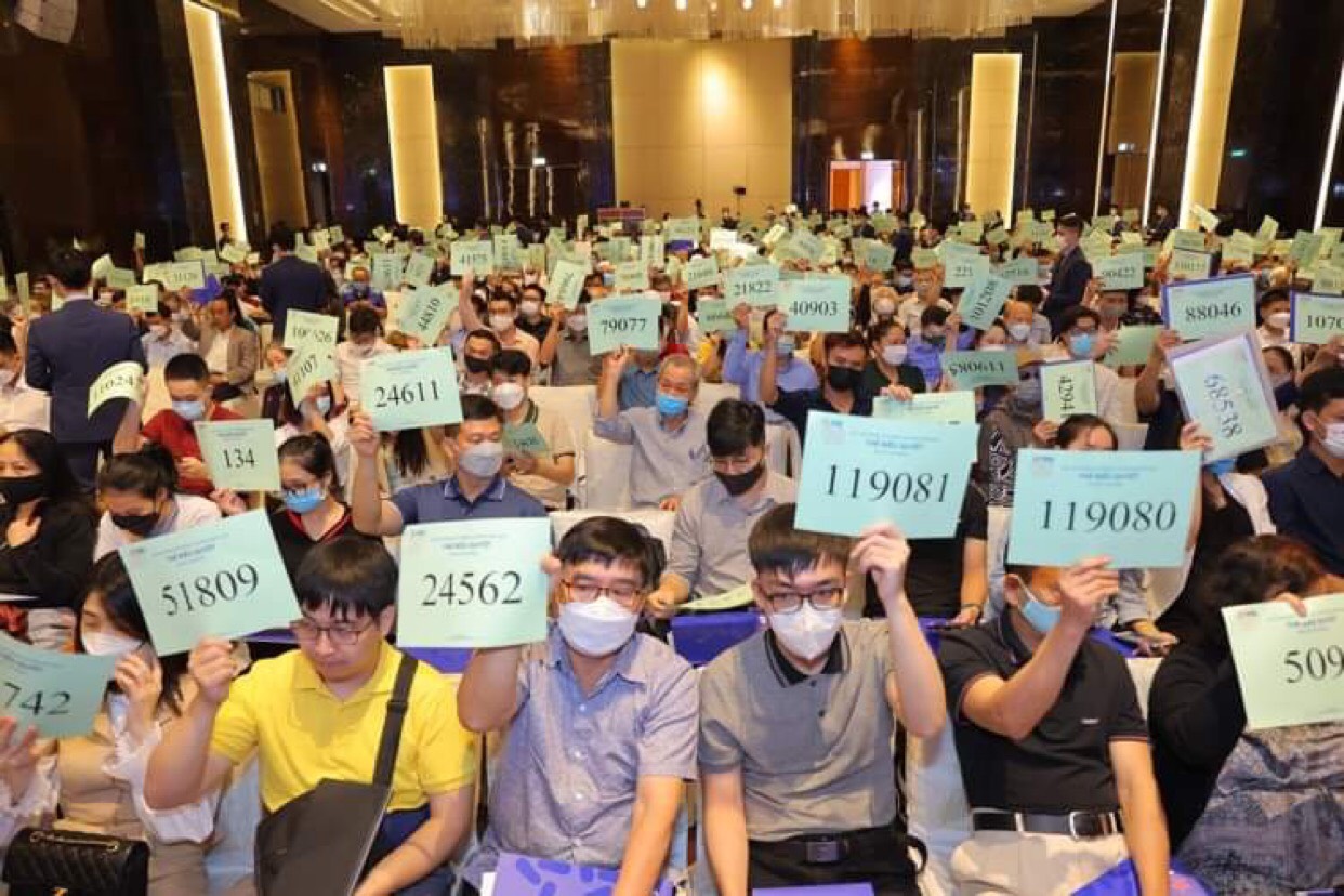 Cổ đông dự Đại hội cổ đông thường niên 2022 của Pg88 com chính chủ TMCP Quân đội.