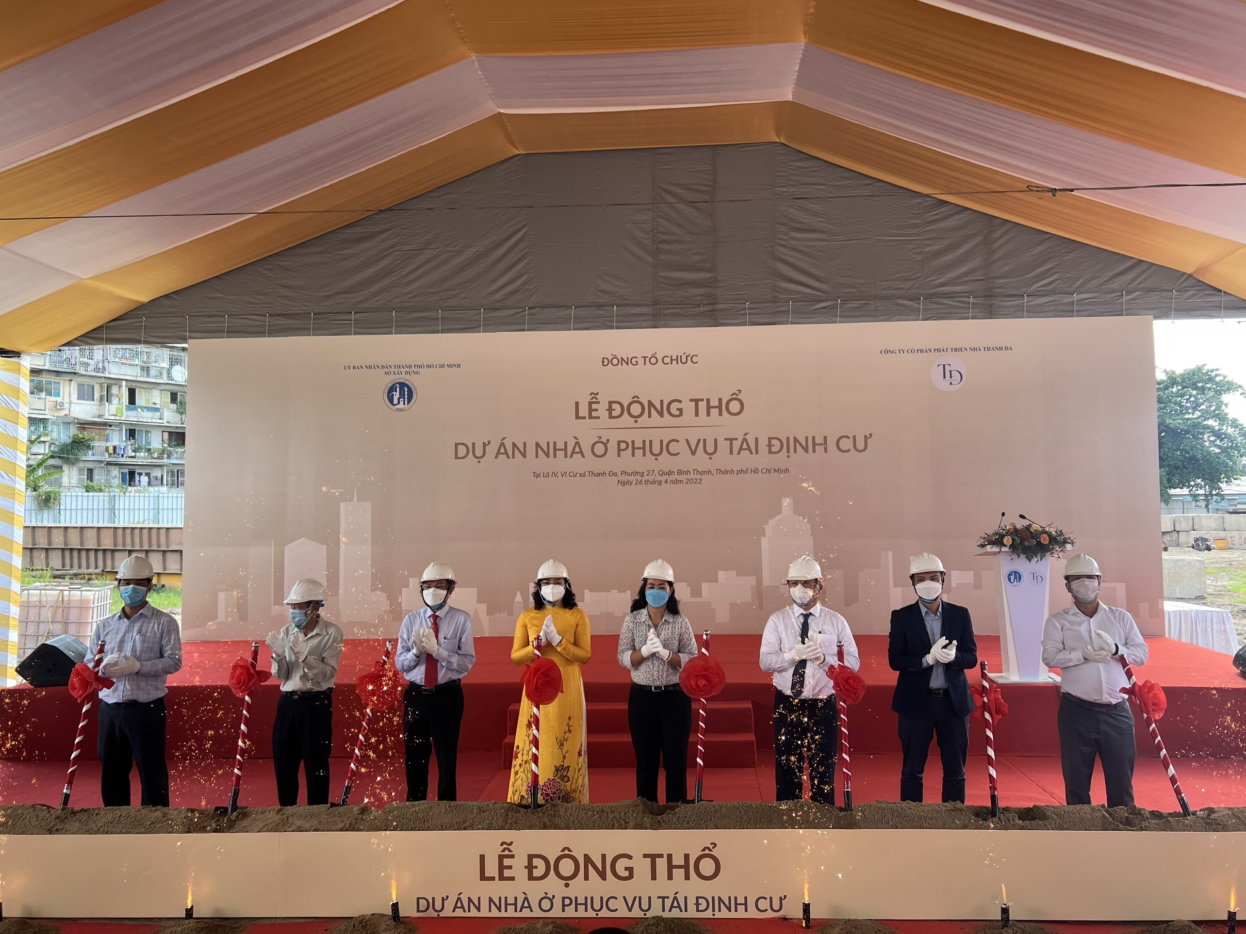 Lễ động thổ Link Trang Chủ PG88.Com Mới #2026 nhà ở tái định cư cho người dân Cư xá Thanh Đa