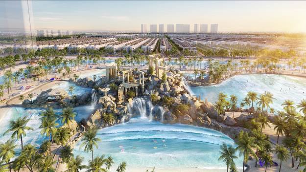 Tổ hợp c&ocirc;ng vi&ecirc;n Biển tạo s&oacute;ng nh&acirc;n tạo Royal Wave Park lớn nhất Thế giới - si&ecirc;u tiện &iacute;ch của Vinhomes Ocean Park 2 - The Empire.