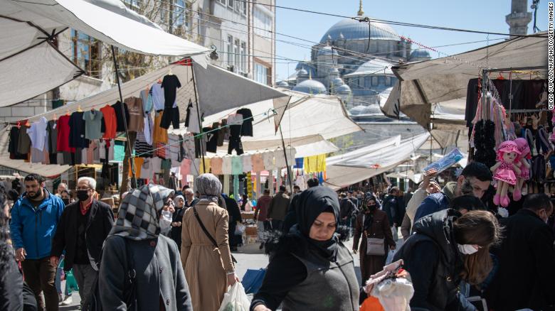 Trong một khu chợ ở Istanbul, Thổ Nhĩ Kỳ.