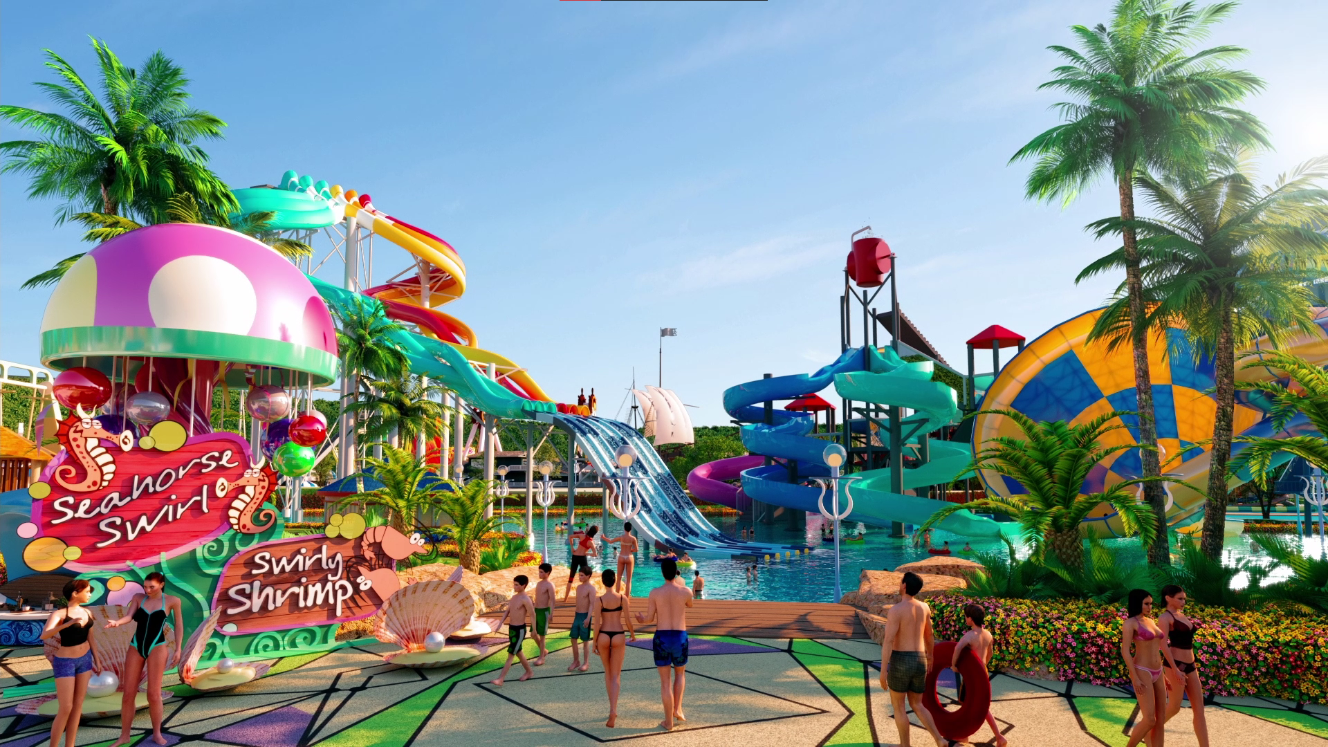Dự kiến vận h&agrave;nh qu&yacute; 4/2022, Florida Water Park hứa hẹn mang đến những sắc m&agrave;u mới lạ cho NovaWorld Phan Thiet.