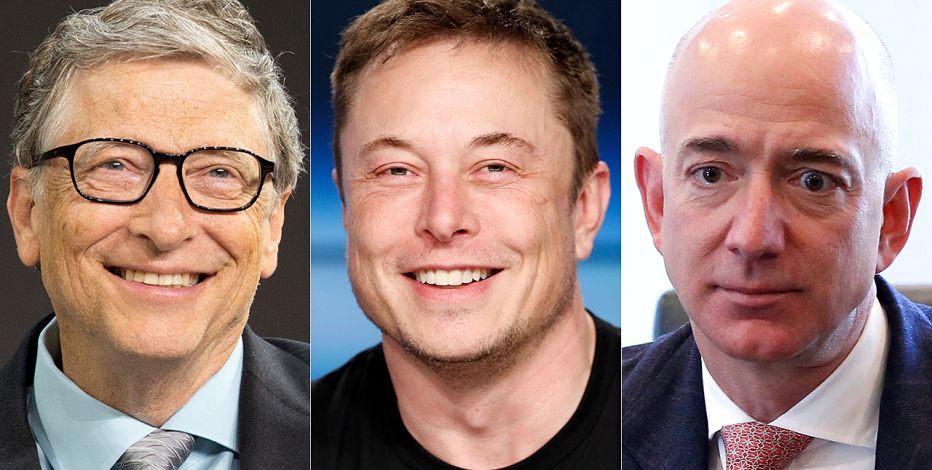Ba tỷ phú Link Đăng Nhập PG88 Chính Thức 2026; trong top giàu nhất thế giới. Từ trái qua: Bill Gates, Elon Musk, và Jeff Bezos.