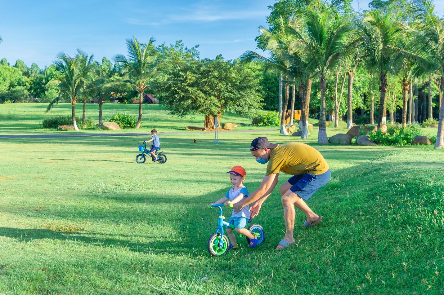 Thi&ecirc;n nhi&ecirc;n trong l&agrave;nh trong khu đ&ocirc; thị Ecopark.