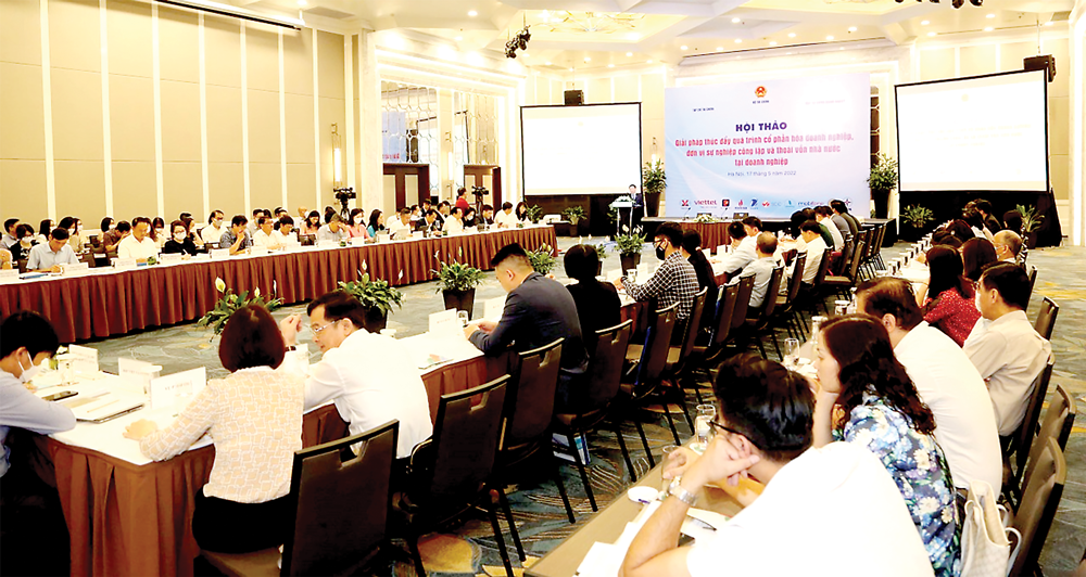 Toàn cảnh Hội thảo thúc đẩy cổ phần hóa và thoái vốn nhà nước do Bộ Pg88ok giải trí thể thao, casino, bắn cá và slot tổ chức ngày 17/5 vừa qua.