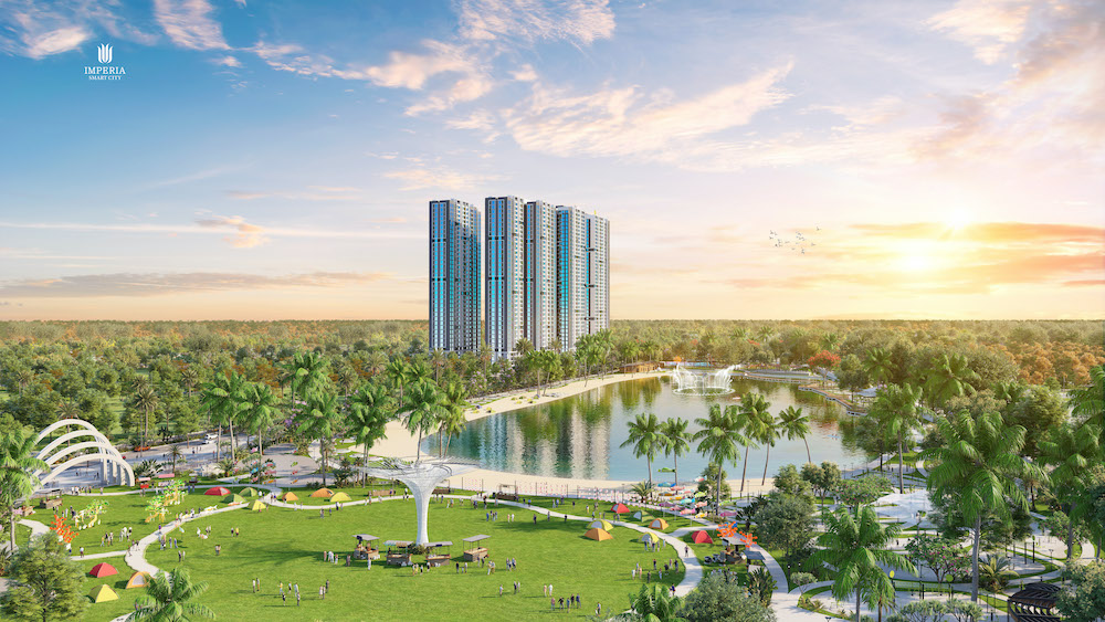 Với mảng xanh l&ecirc;n tới h&agrave;ng chục hecta, Imperia Smart City &ldquo;được l&ograve;ng&rdquo; những c&ocirc;ng d&acirc;n to&agrave;n cầu.
