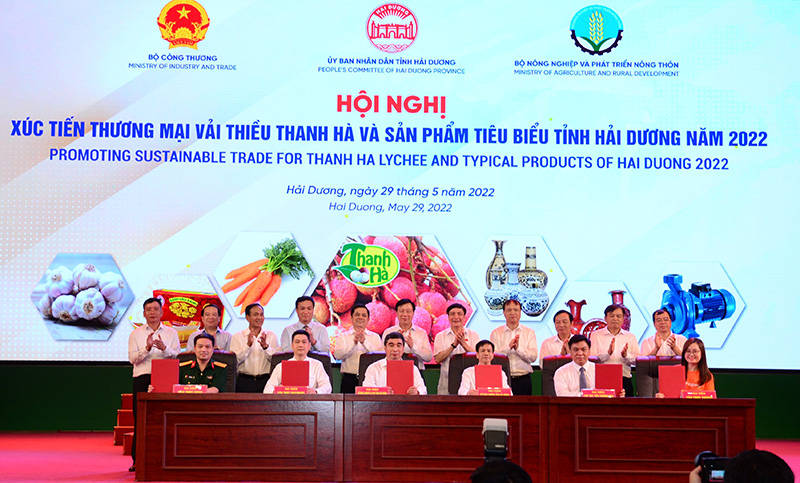 Ký kết giao thương tiêu thụ vải thiều sản phẩm tiêu biểu tỉnh Hải Dương qua các sàn PG88 Sòng bạc trực tuyến TOP 1 Việt Nam | Casino, Nổ Hũ điện tử - Ảnh: Việt Tuấn