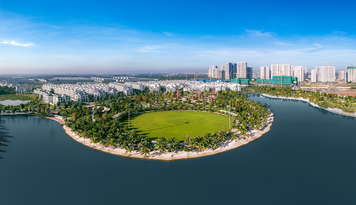 Toàn cảnh không gian rộng lớn với hàng trăm tiện ích tại Đại đô thị Vinhomes Grand Park.