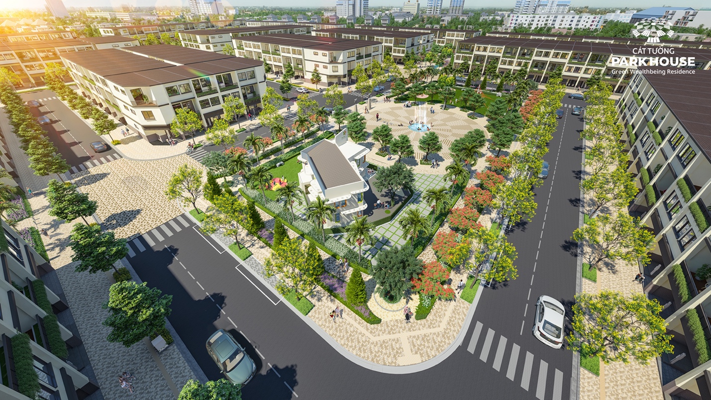 Kh&ocirc;ng gian sống xanh m&aacute;t tại C&aacute;t Tường Park House.
