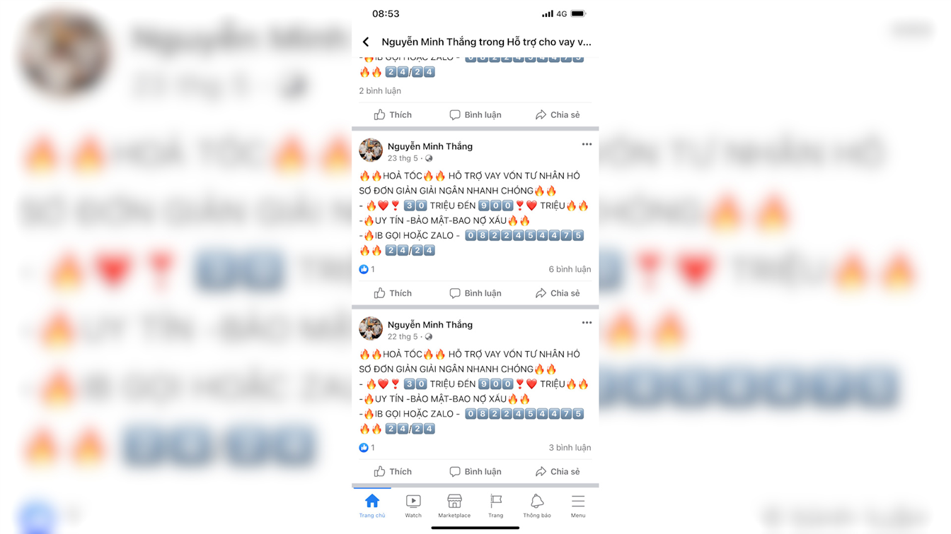Hỏi vay tiền qua mạng Facebook, bị mất 2,5 tỷ đồng
