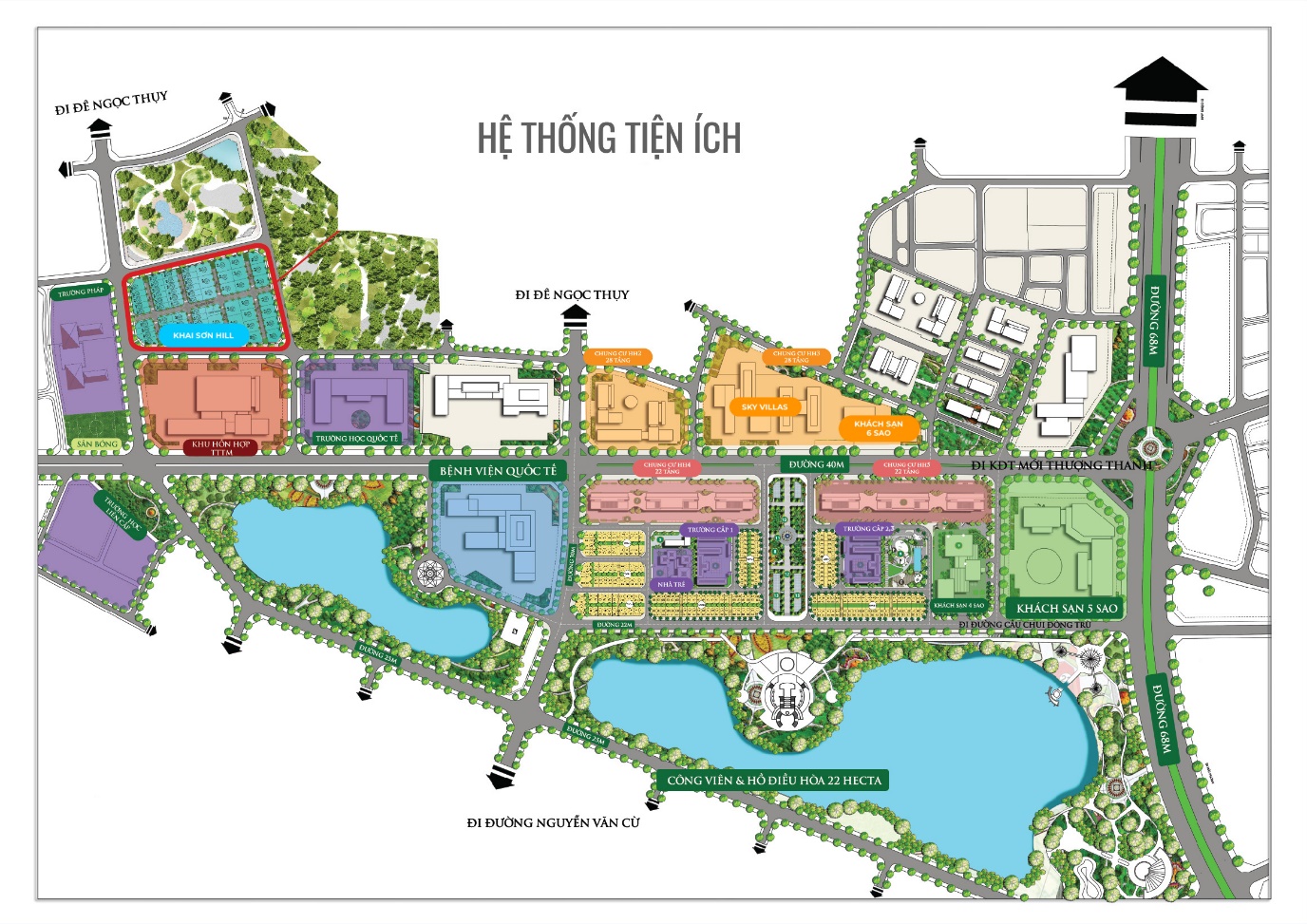 Khai Sơn City sở hữu kh&ocirc;ng gian xanh c&ugrave;ng chuỗi tiện &iacute;ch đắt gi&aacute;, mang đến cuộc sống l&yacute; tưởng cho cư d&acirc;n (ảnh Chủ Pg88vn Trang Chủ Chính Thức).