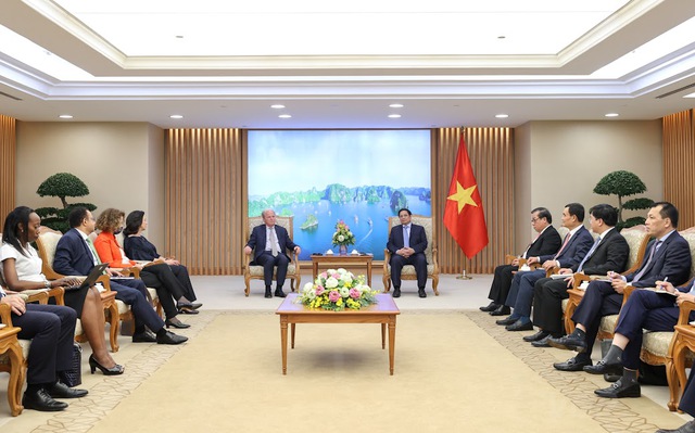 To&agrave;n cảnh cuộc l&agrave;m việc. Ảnh - VGP.&nbsp;