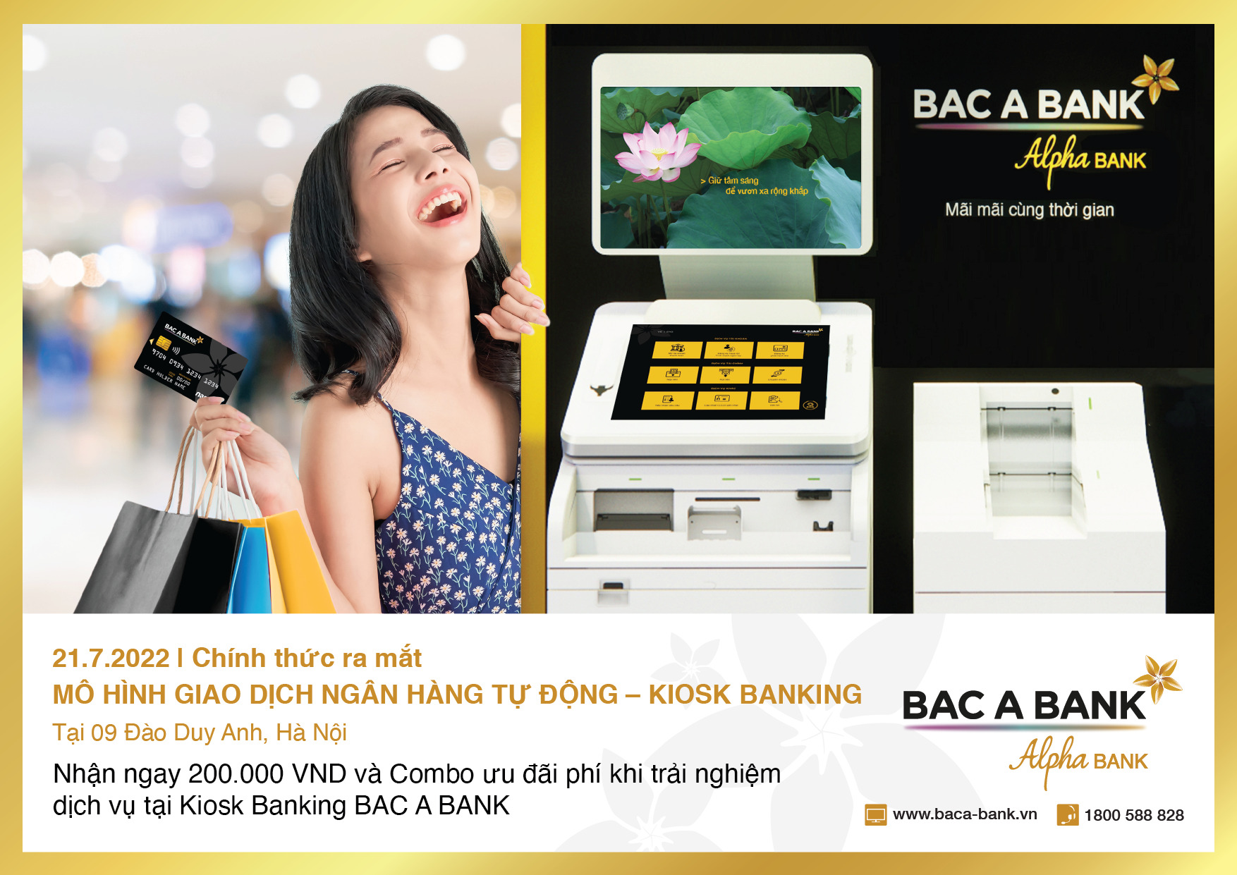 BAC A BANK chính thức ra mắt mô hình giao dịch 88PG88 ưu đãi hấp dẫn mỗi ngày tự động - Kiosk Banking tại Hà Nội