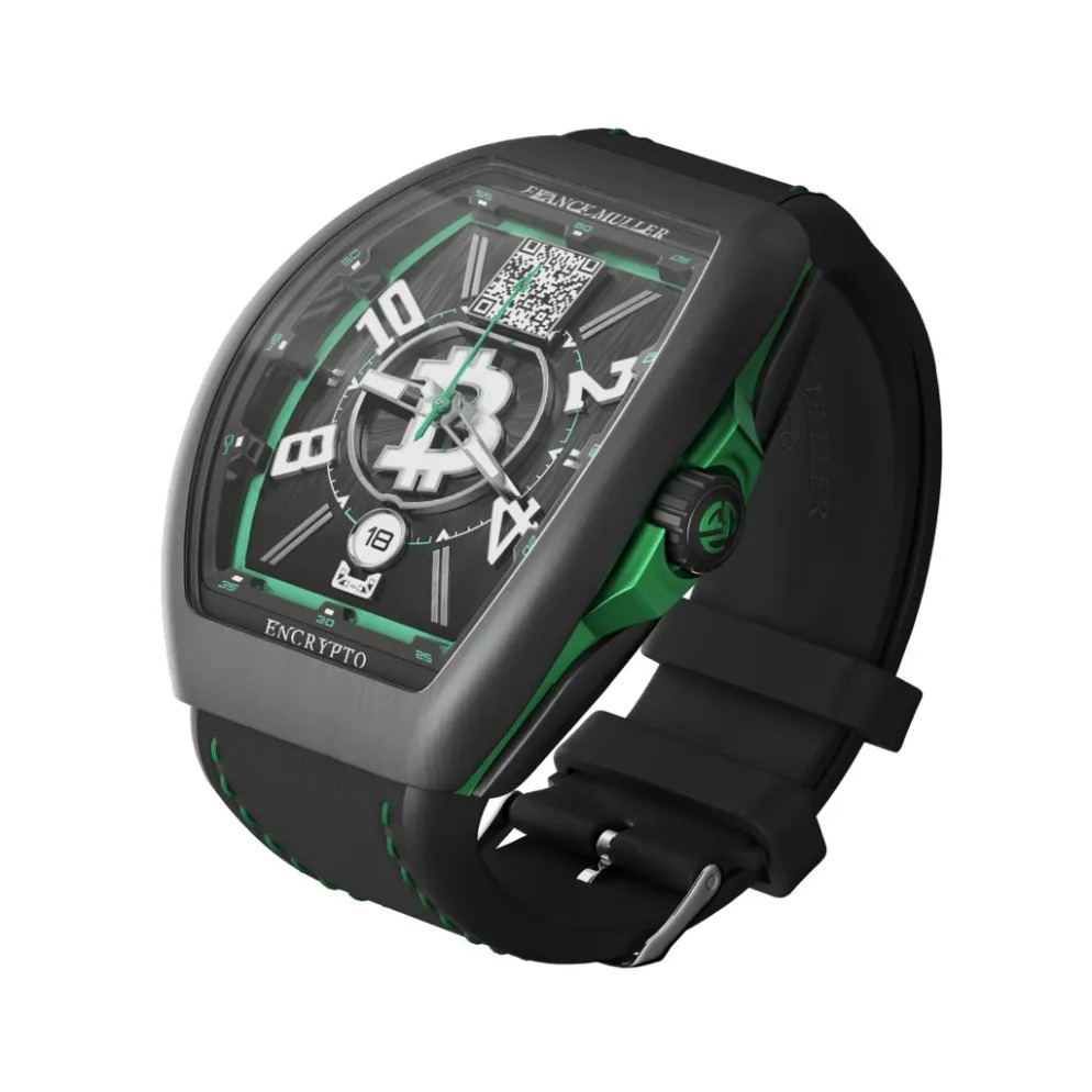Mặt&nbsp;Apple-Watch NFT v&agrave; thiết bị đeo kỹ thuật số NFT của&nbsp;Franck Muller.