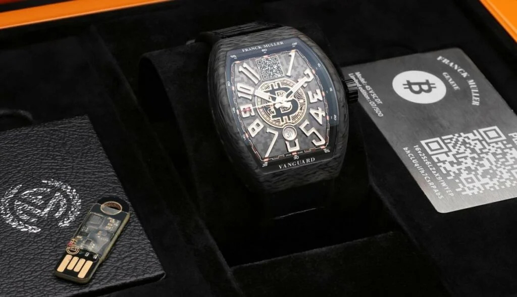 Mẫu đồng hồ&nbsp;Franck-Muller Vanguard-Encrypto ph&aacute;t h&agrave;nh năm 2019.