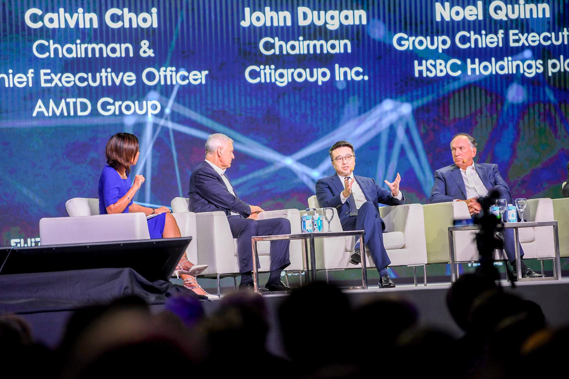 &Ocirc;ng&nbsp;Choi ph&aacute;t biểu tại Lễ hội FinTech Singapore năm 2019 - Ảnh:&nbsp;AMTD Group