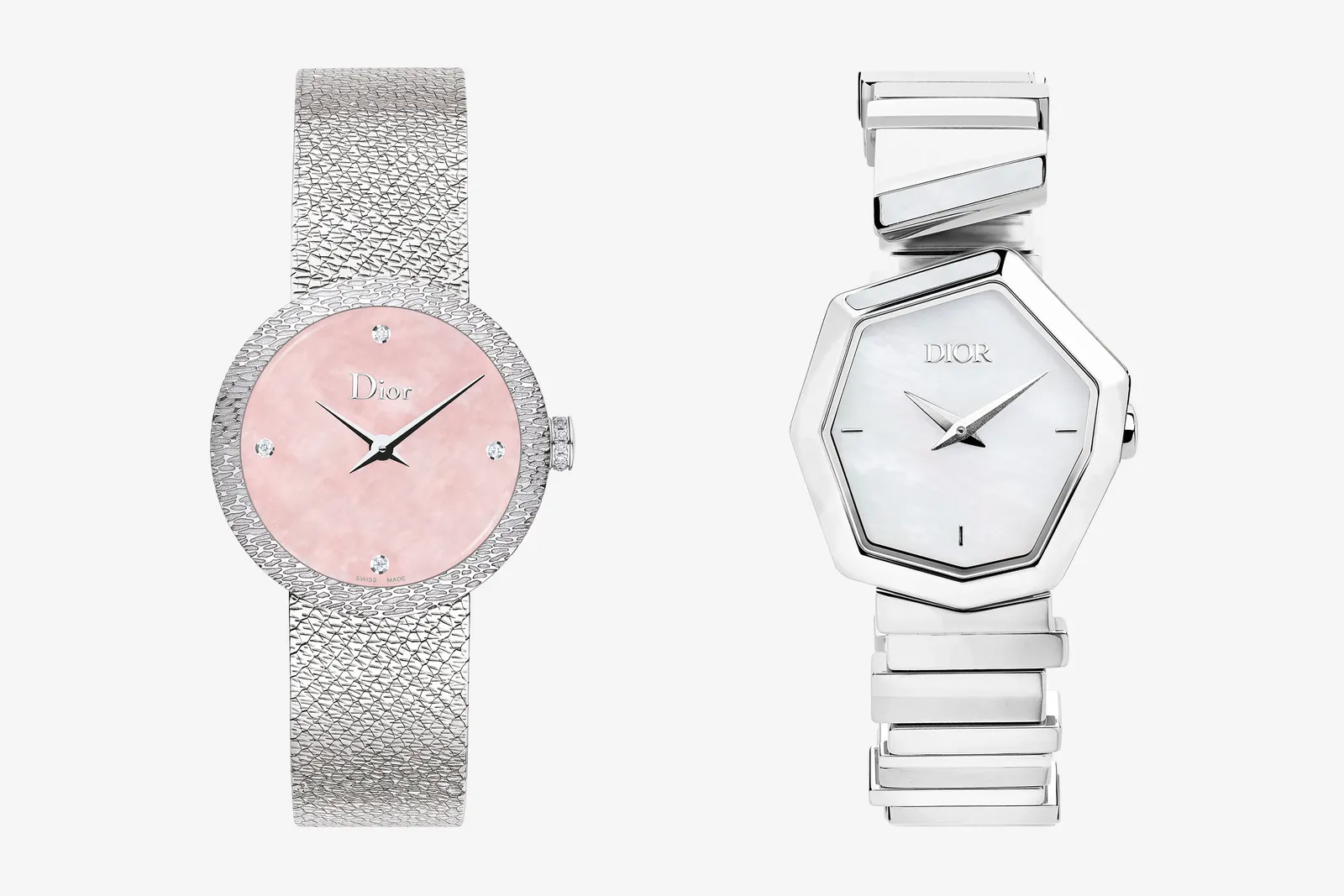 Dior đ&atilde; đưa ra c&aacute;c phi&ecirc;n bản th&eacute;p của bộ sưu tập La D de Dior v&agrave; Gem Dior, gi&aacute; khởi điểm lần lượt l&agrave; 2.600 bảng Anh v&agrave; 3.500 bảng Anh.