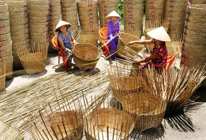  “Rổ, rá” mây tre vươn ra thế giới