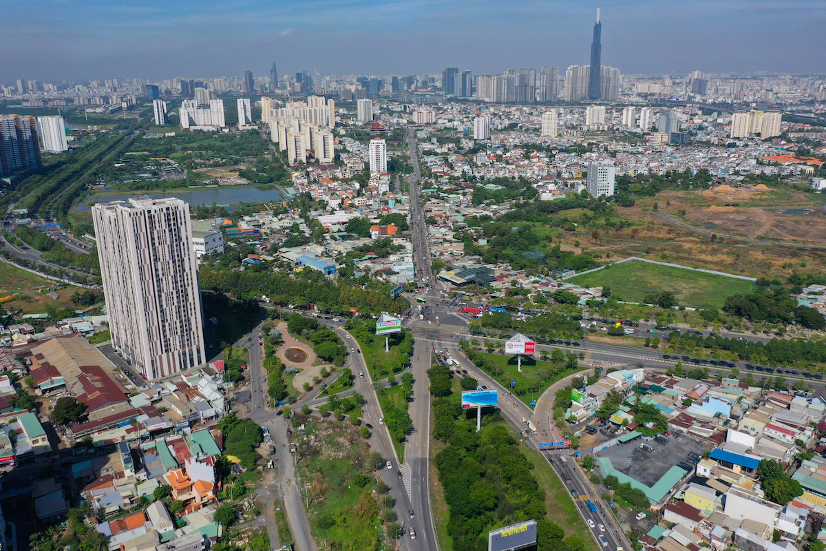 N&uacute;t giao An Ph&uacute;, th&agrave;nh phố Thủ Đức, th&aacute;ng 4/2022. Nguồn: VnExpress.