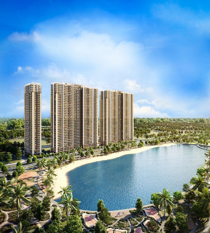 Masteri West Heights sở hữu vị tr&iacute; kim cương giữa trung t&acirc;m đại đ&ocirc; thị Vinhomes Smart City. Ảnh phối cảnh.