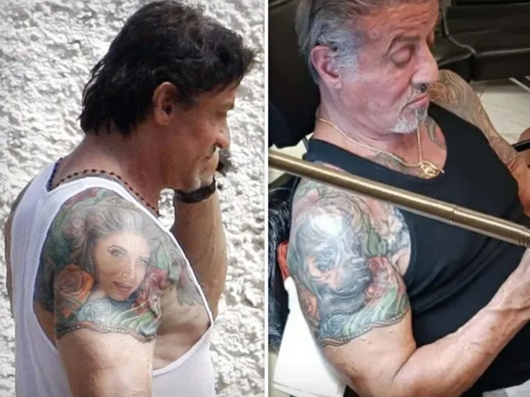 Tin đồn h&ocirc;n nh&acirc;n của Sylvester Stallone trục trặc rộ l&ecirc;n khi t&agrave;i tử sửa h&igrave;nh xăm&nbsp;ch&acirc;n dung vợ tr&ecirc;n bắp tay th&agrave;nh h&igrave;nh ch&uacute; ch&oacute; cưng.