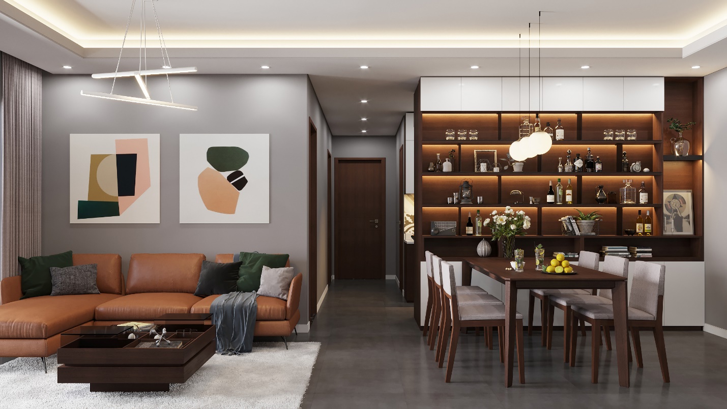 To&agrave; DV01 được trang bị đầy đủ hệ thống nội thất cao cấp với thiết bị vệ sinh, tủ bếp, bếp từ, h&uacute;t m&ugrave;i&hellip; đến từ c&aacute;c thương hiệu uy t&iacute;n trong v&agrave; ngo&agrave;i nước.
