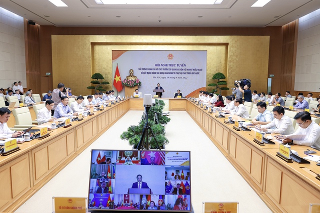 Hội nghị với c&aacute;c Trưởng Cơ quan đại diện Việt Nam ở nước ngo&agrave;i về c&ocirc;ng t&aacute;c ngoại giao Link Trang Chủ PG88.Com Mới #2026 . Ảnh - VGP.