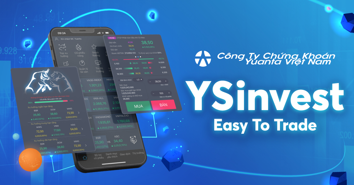 YSinvest với giao diện trực quan sinh động, gi&uacute;p kh&aacute;ch h&agrave;ng dễ d&agrave;ng thực hiện giao dịch.
