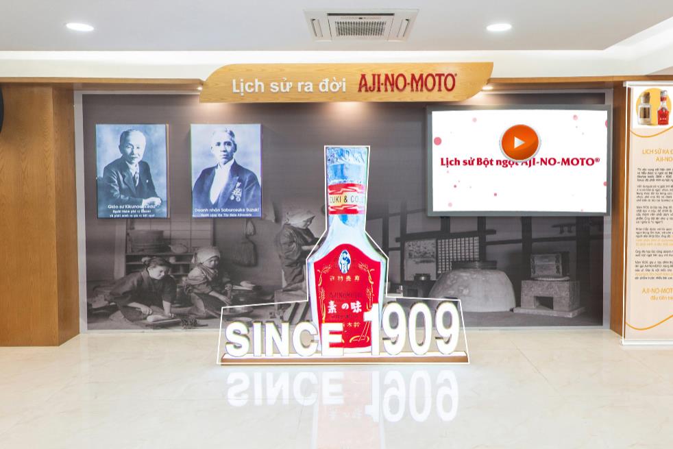 Ph&ograve;ng trưng b&agrave;y lịch sử bột ngọt trong nền tảng &ldquo;Tham quan nh&agrave; m&aacute;y từ xa&rdquo;.