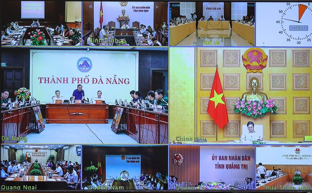 Cuộc họp được kết nối trực tuyến đến c&aacute;c địa phương. Ảnh - VGP.&nbsp;