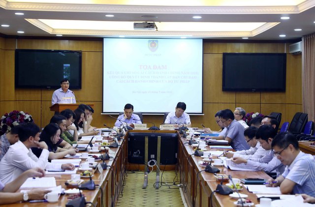 Năm 2021: Bộ Tư pháp đứng đầu các bộ, ngành về Chỉ số cải cách Pg88hi nạp rút siêu tốc - Ảnh: VGP/Lê Sơn